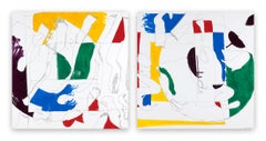 Paper Abstract Drawings and Watercolors