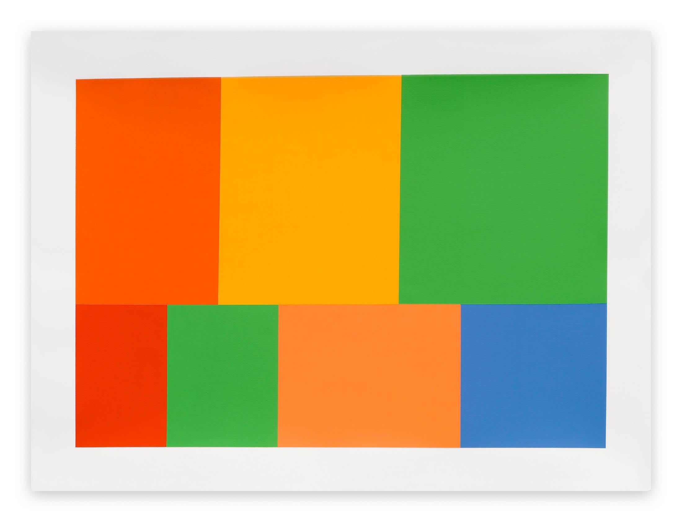 Tom McGlynn Abstract Painting - Test Pattern 3 (Citric)