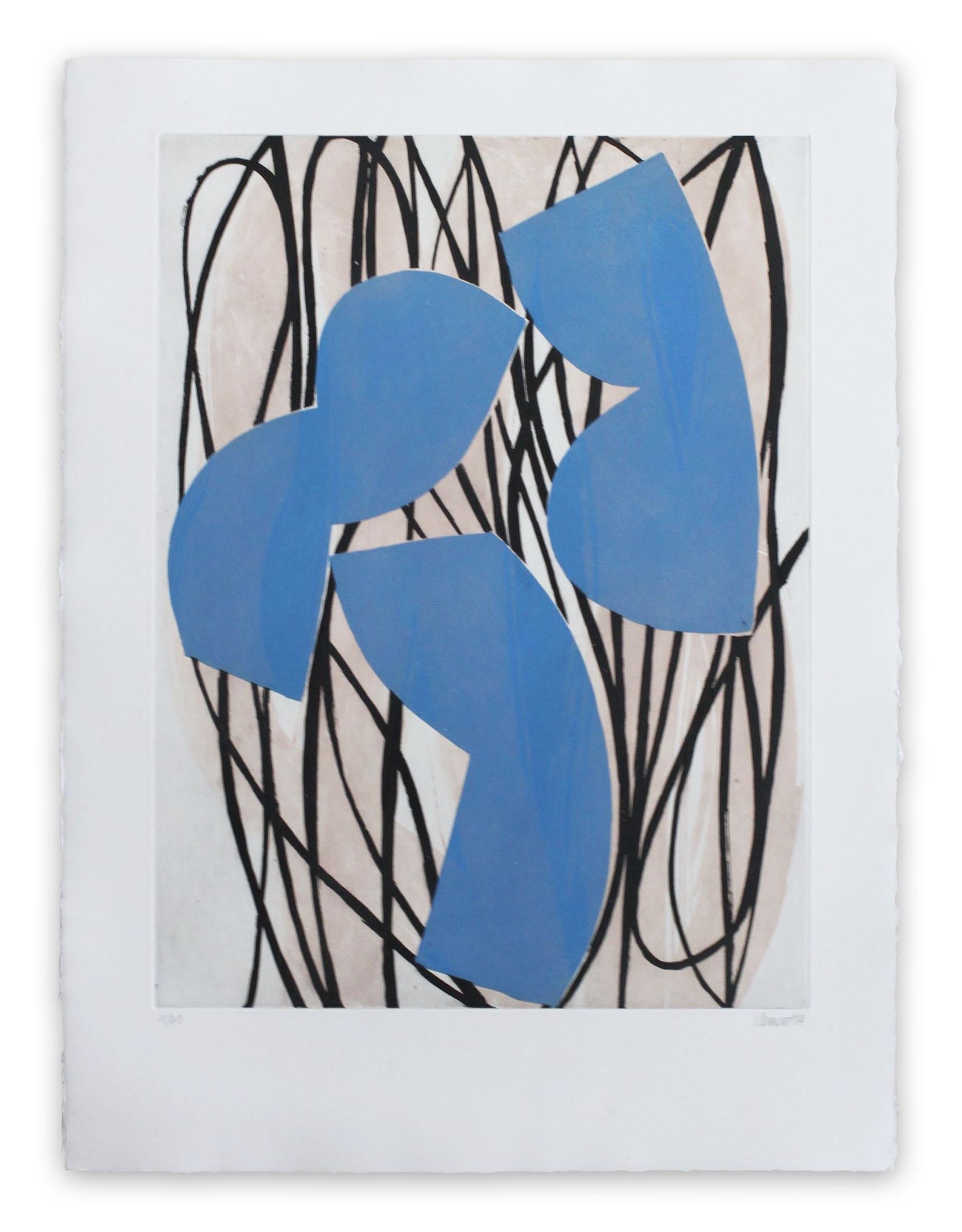 Alain Clément Abstract Print - 14AV7G-2014 (Abstract print)