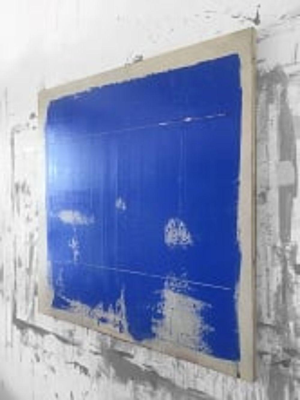 Poptones - Blue Abstract Painting by Tim Fawcett