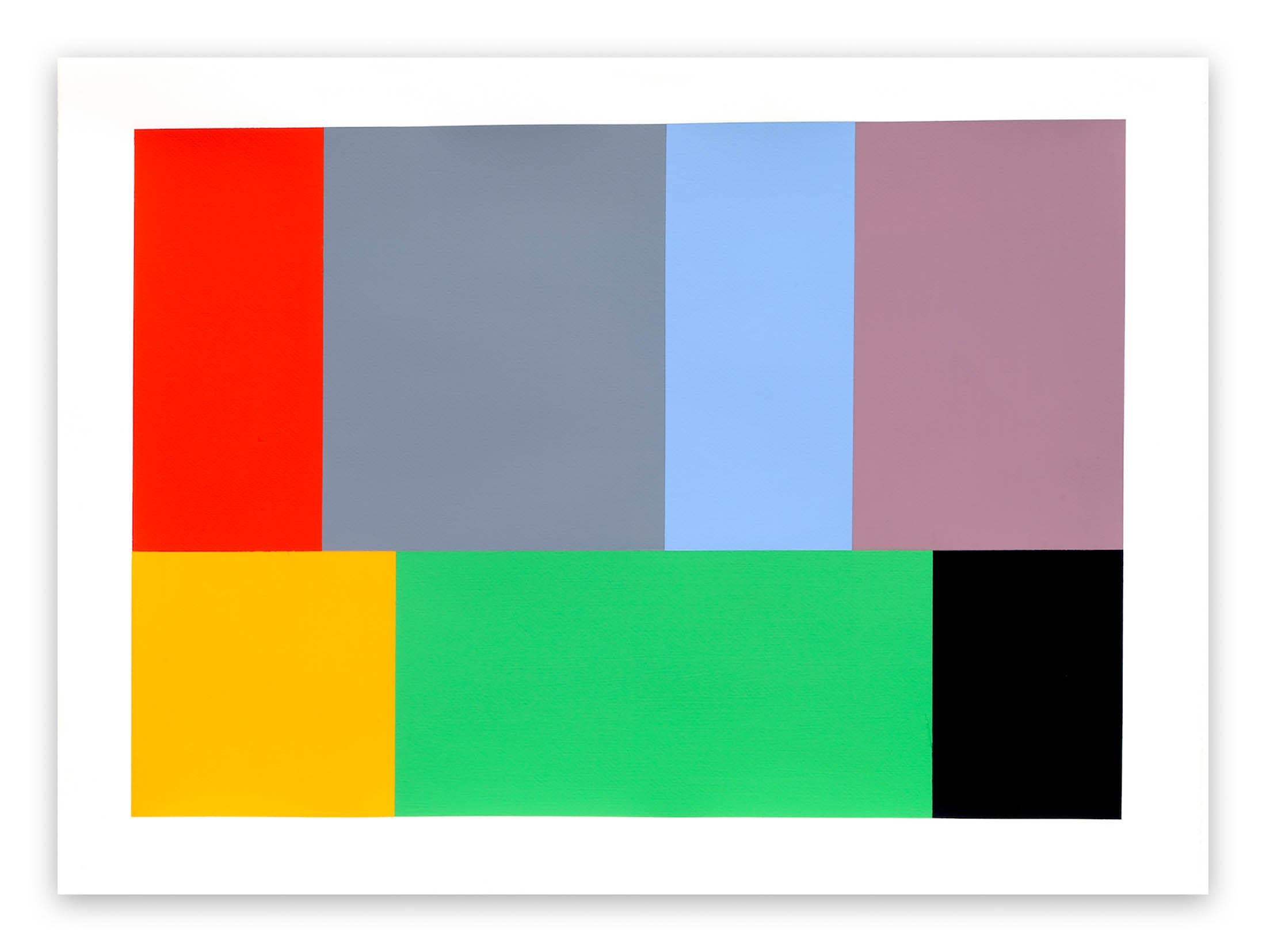Tom McGlynn Abstract Painting - Test Pattern 11 (Kelly) (Abstract painting)