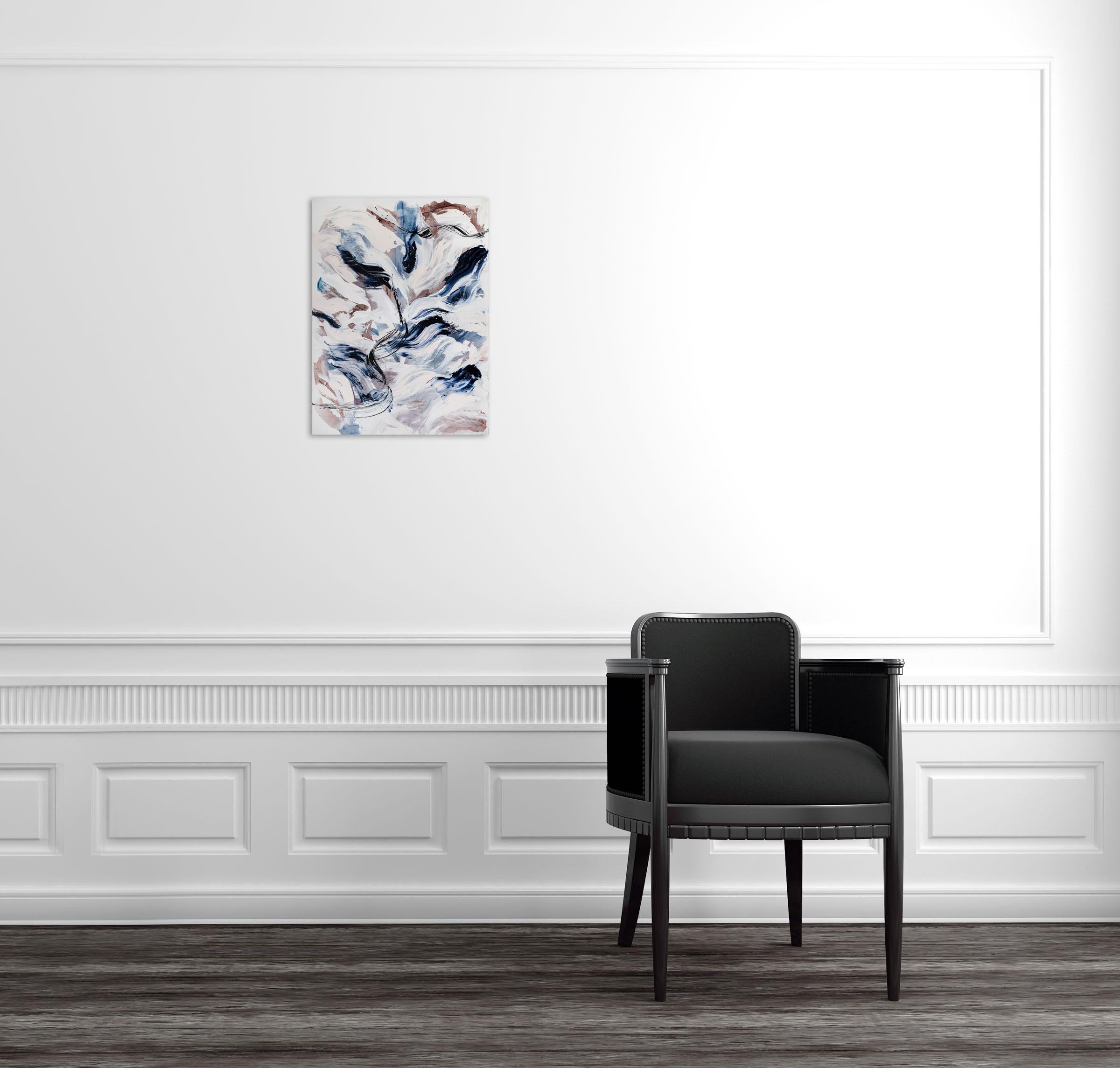 All the leaves are brown 1 (Abstract painting) - Painting by Lena Zak 