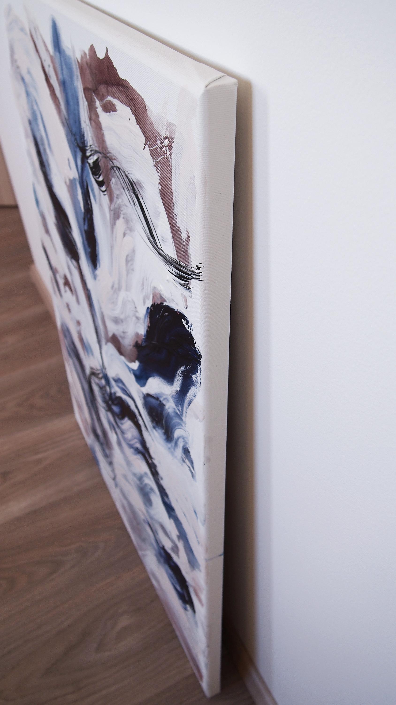 abstract paintings of leaves
