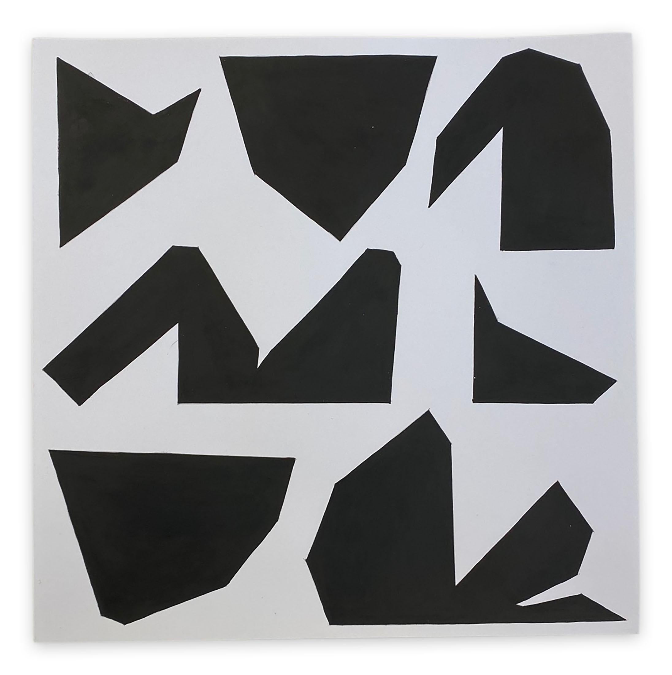 Ulla Pedersen Abstract Painting – Cut-Up Paper 2002 (Abstraktes Gemälde)