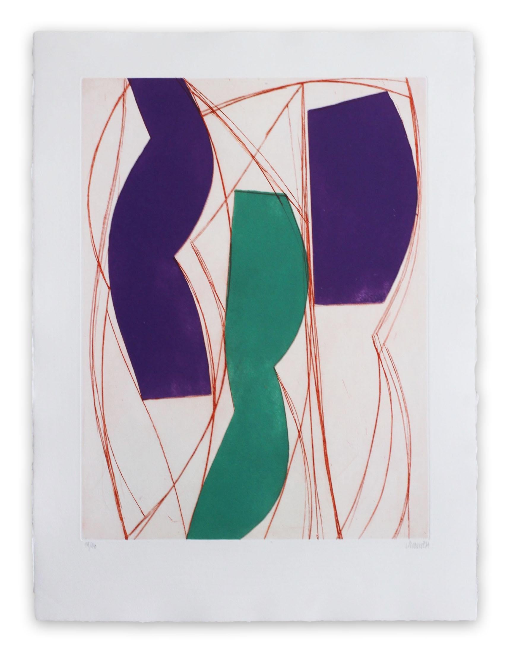Alain Clément Abstract Print – 14AV10G-2014 (Abstrakter Druck)