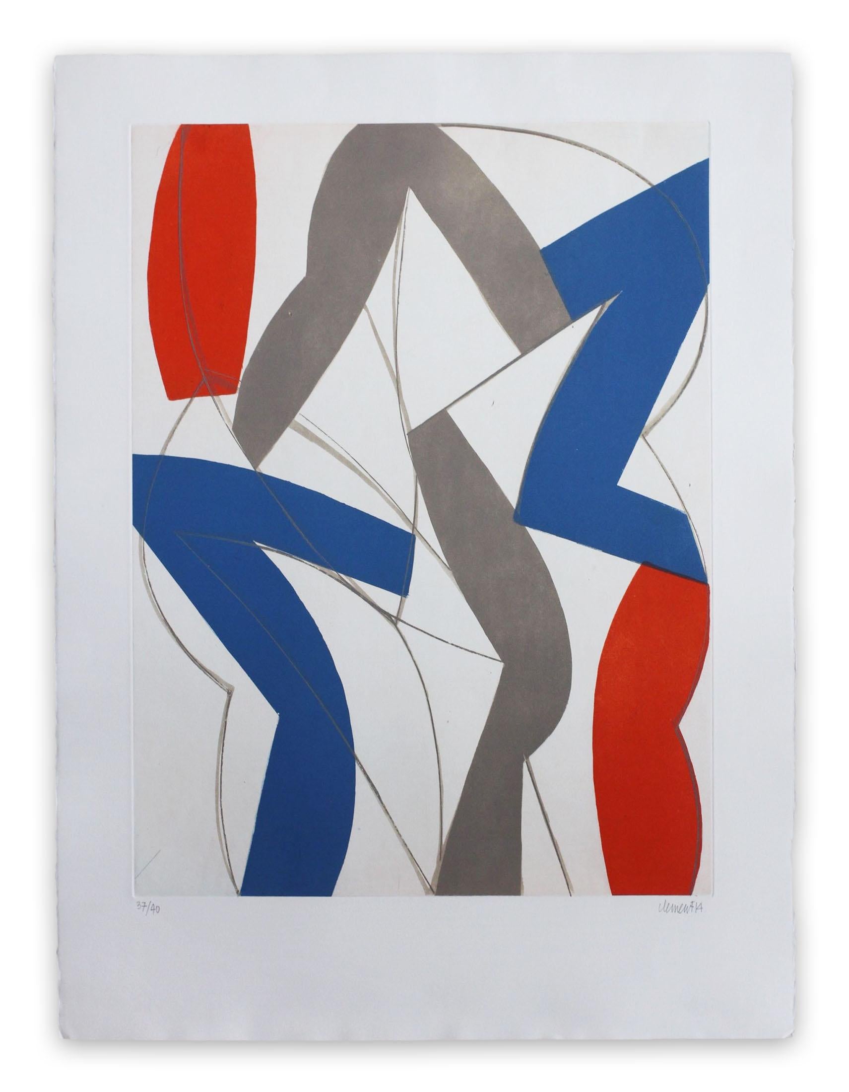 Alain Clément Abstract Print - 14AV11G-2014 (Abstract print)