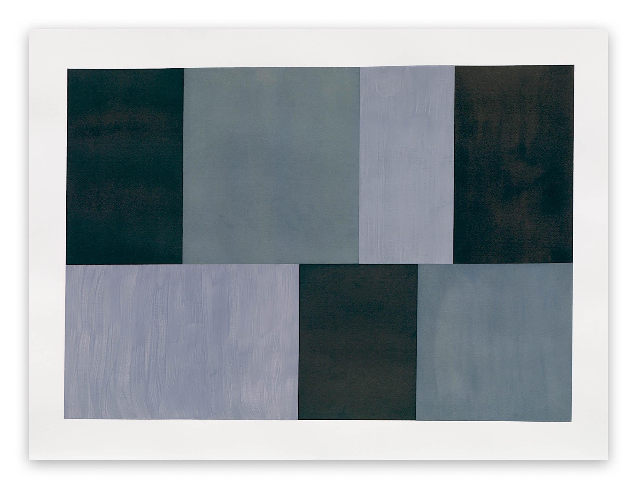 Tom McGlynn Abstract Drawing - Test Pattern 12 (Grey study) (Abstract painting)