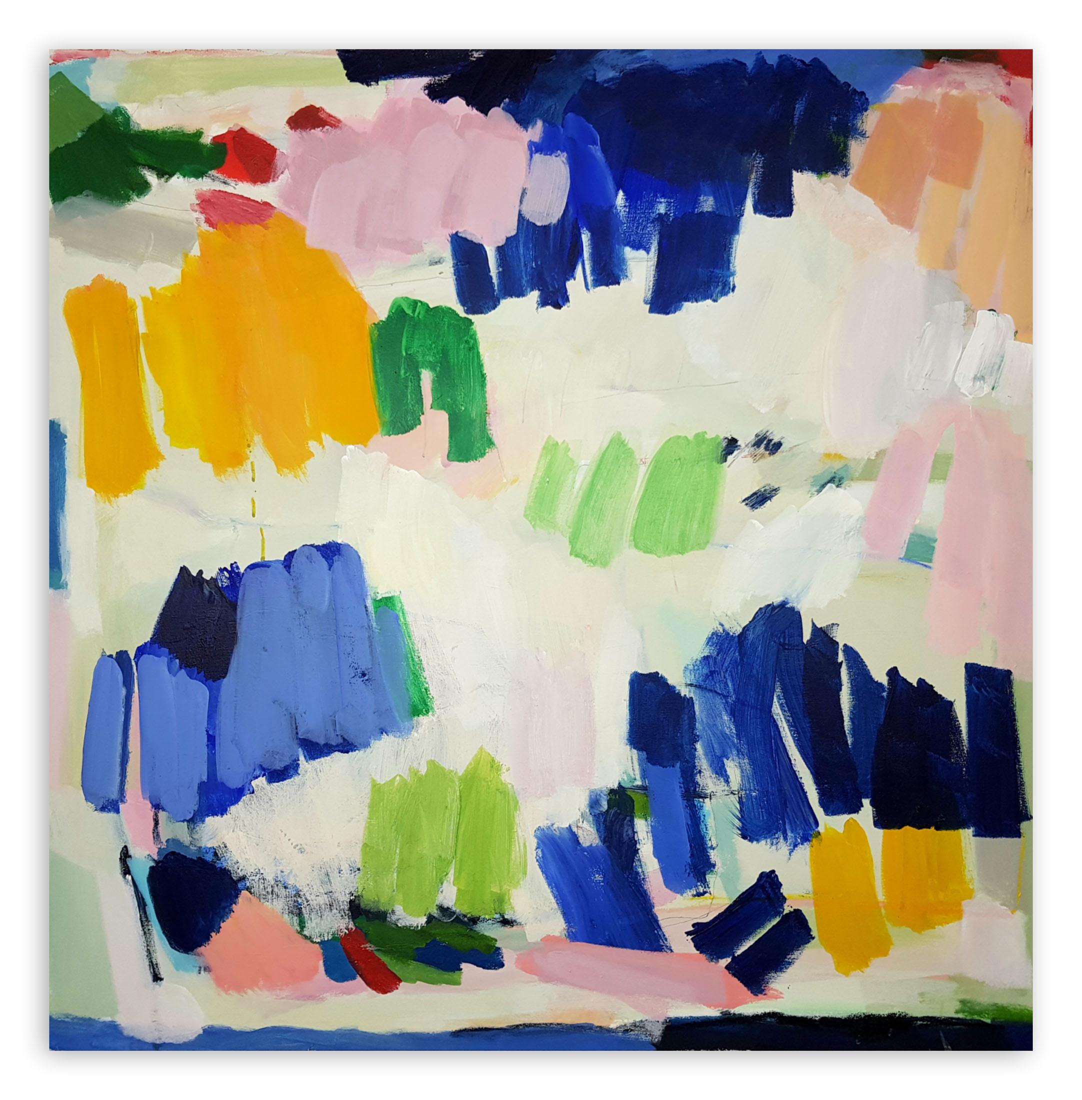 Diana Krinninger Abstract Painting - Coloured Party (Abstract painting)