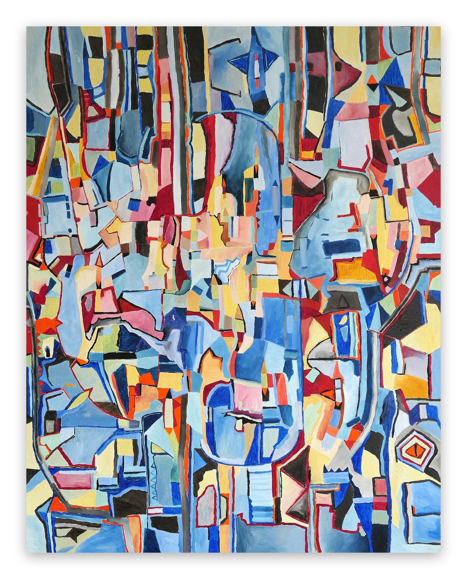 Jeremie Iordanoff Abstract Painting - Untitled 248 (Abstract painting)