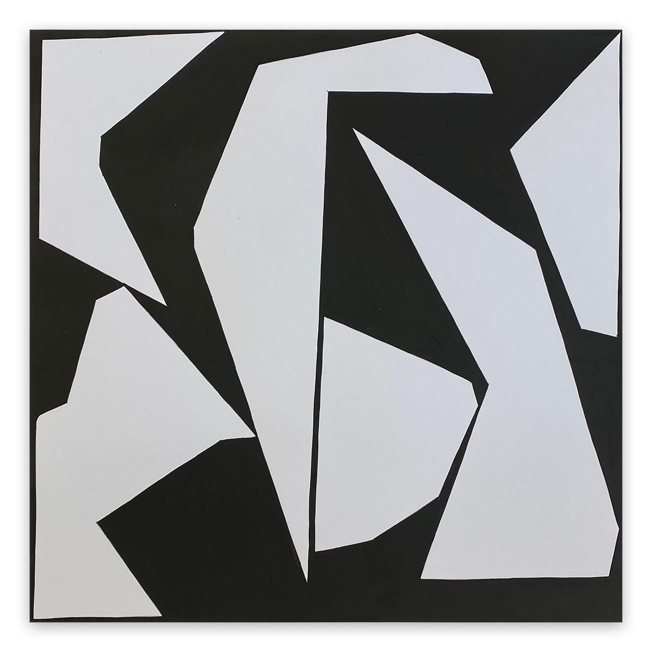 Ulla Pedersen Abstract Painting - Cut-Up Paper 2007 (Abstract painting)