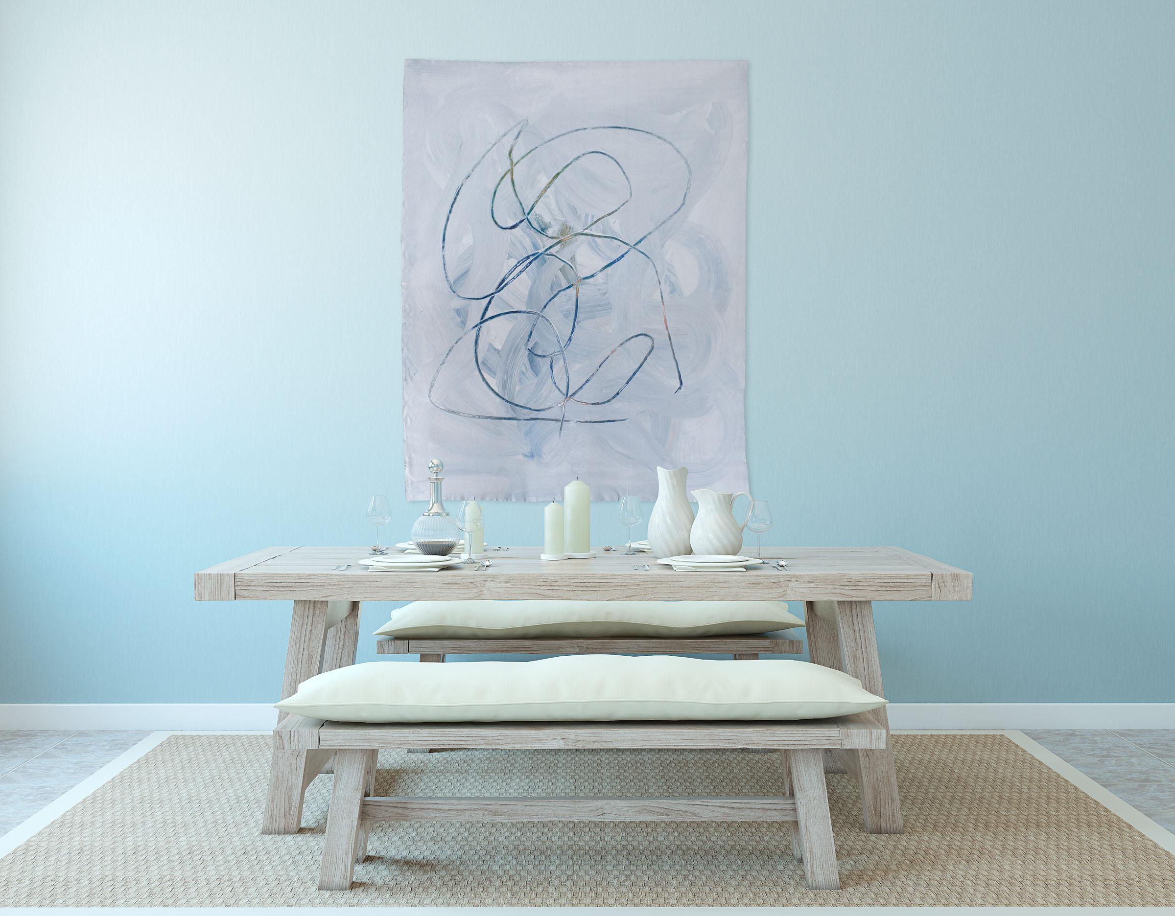 Peaceful Remains (Abstract painting) - Painting by Brooke Noel Morgan