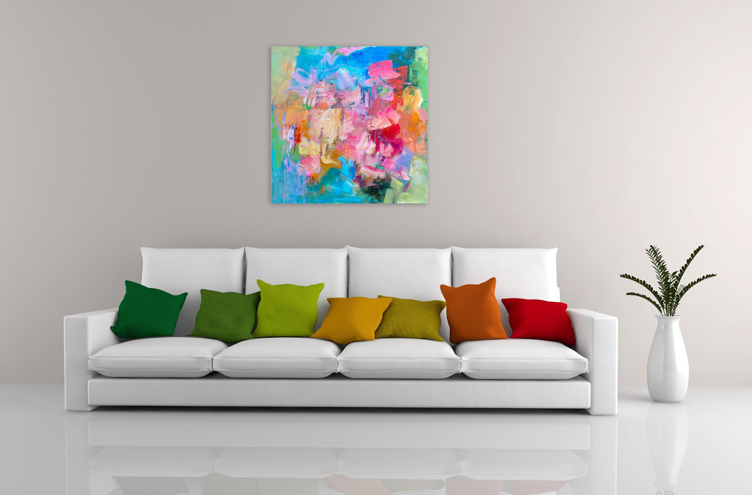 Set in Motion (Abstract painting) - Painting by Michelle Marra