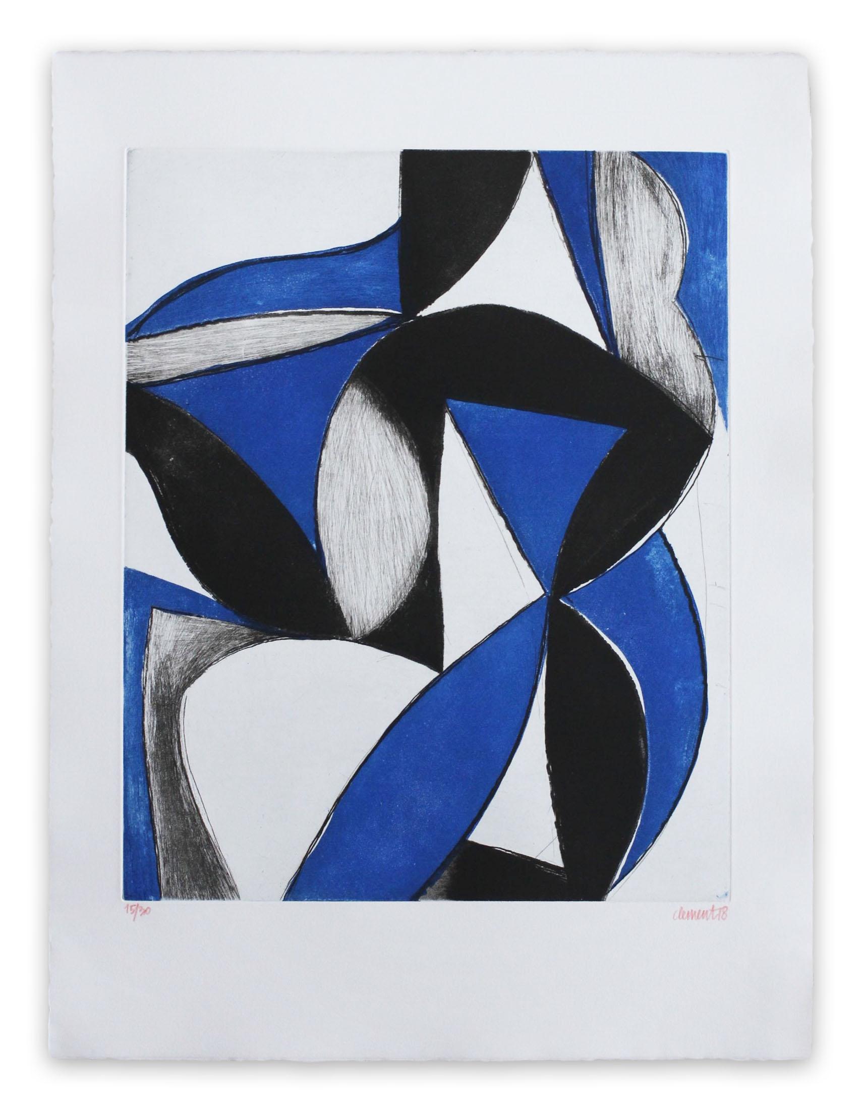 Alain Clément Abstract Print - 18OC1G-2018 (Abstract print)