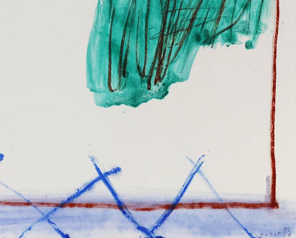 Senza titolo 4 (Pittura astratta) - Painting Espressionismo astratto di Claude Tétot