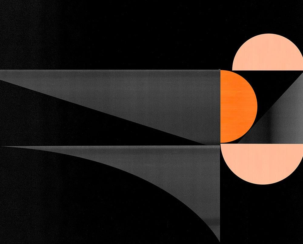 M288 (Abstrakte neue Medien) (Schwarz), Abstract Drawing, von Jesús Perea	