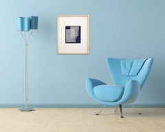Moiré Indigo (peinture abstraite)