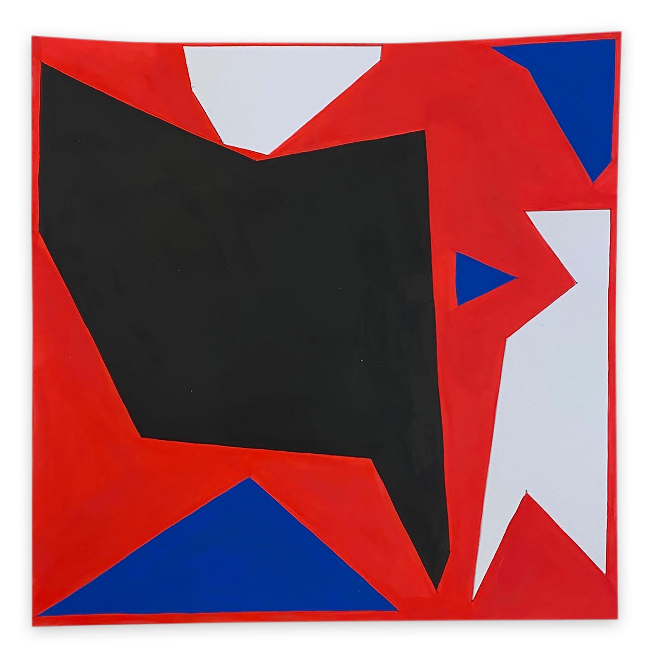 Ulla Pedersen Abstract Painting – Cut-Up Paper 2004 (Abstraktes Gemälde)