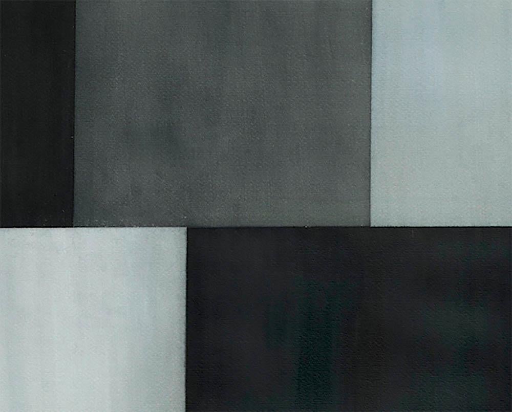 Pattern Test Pattern 4 (Étude grise) ( Peinture abstraite) - Abstrait Painting par Tom McGlynn