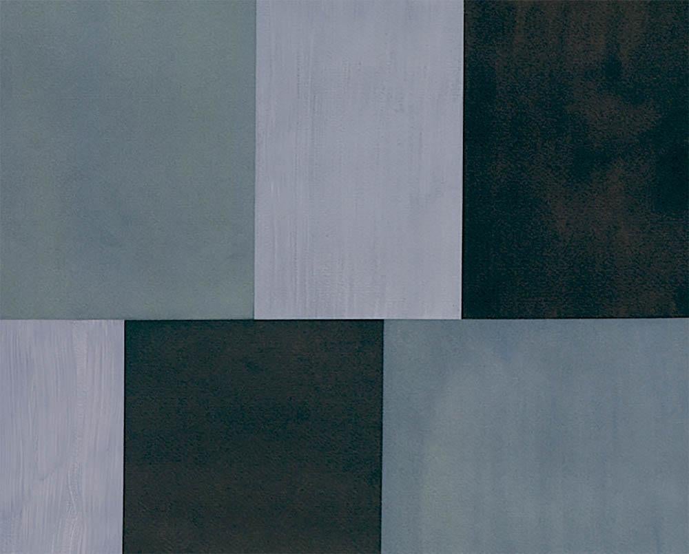 Motif de test 12 (étude grise) (peinture abstraite) - Abstrait Painting par Tom McGlynn