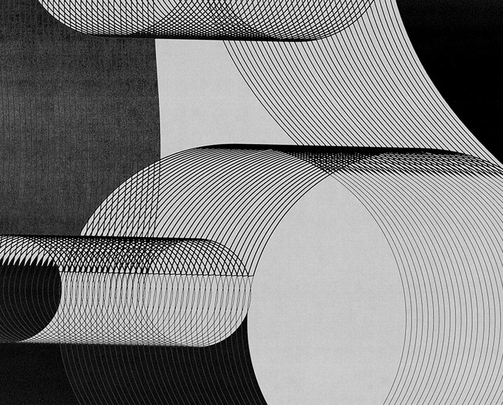 M353 (Abstrakter Druck) (Schwarz), Abstract Print, von Jesús Perea	