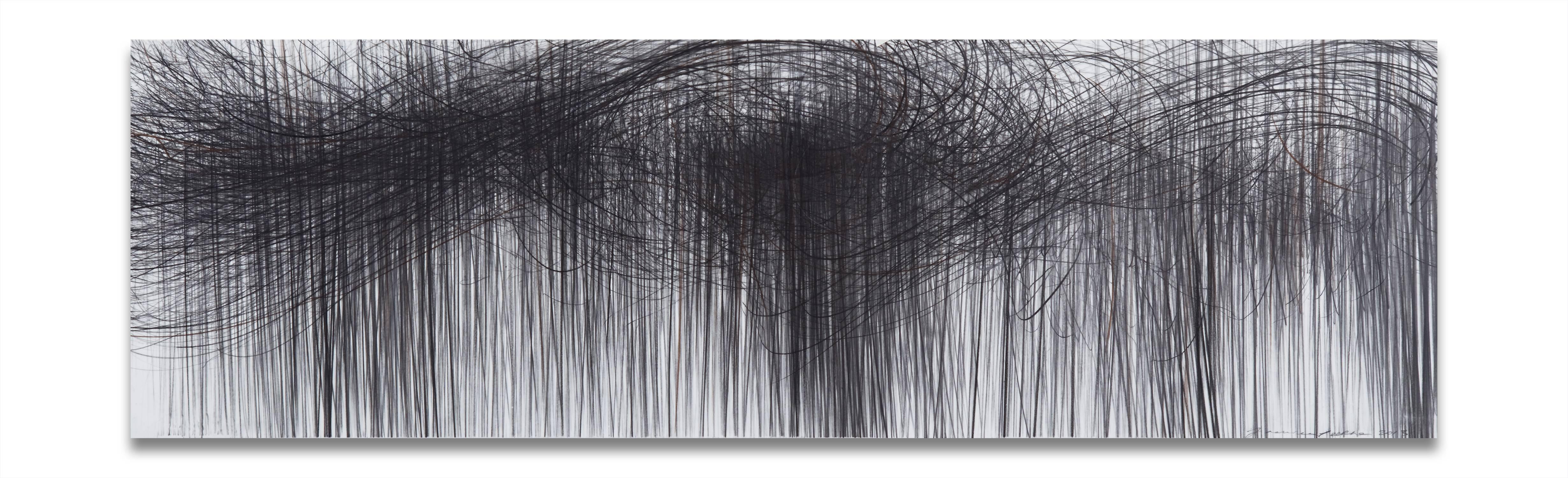 Jaanika Peerna Abstract Painting - Storm Horizontal 82 (Abstract drawing)
