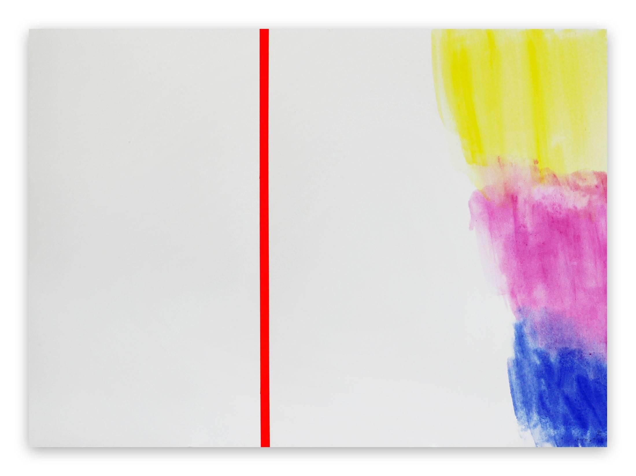 Abstract Drawing di Claude Tétot - Senza titolo 7 (Pittura astratta)