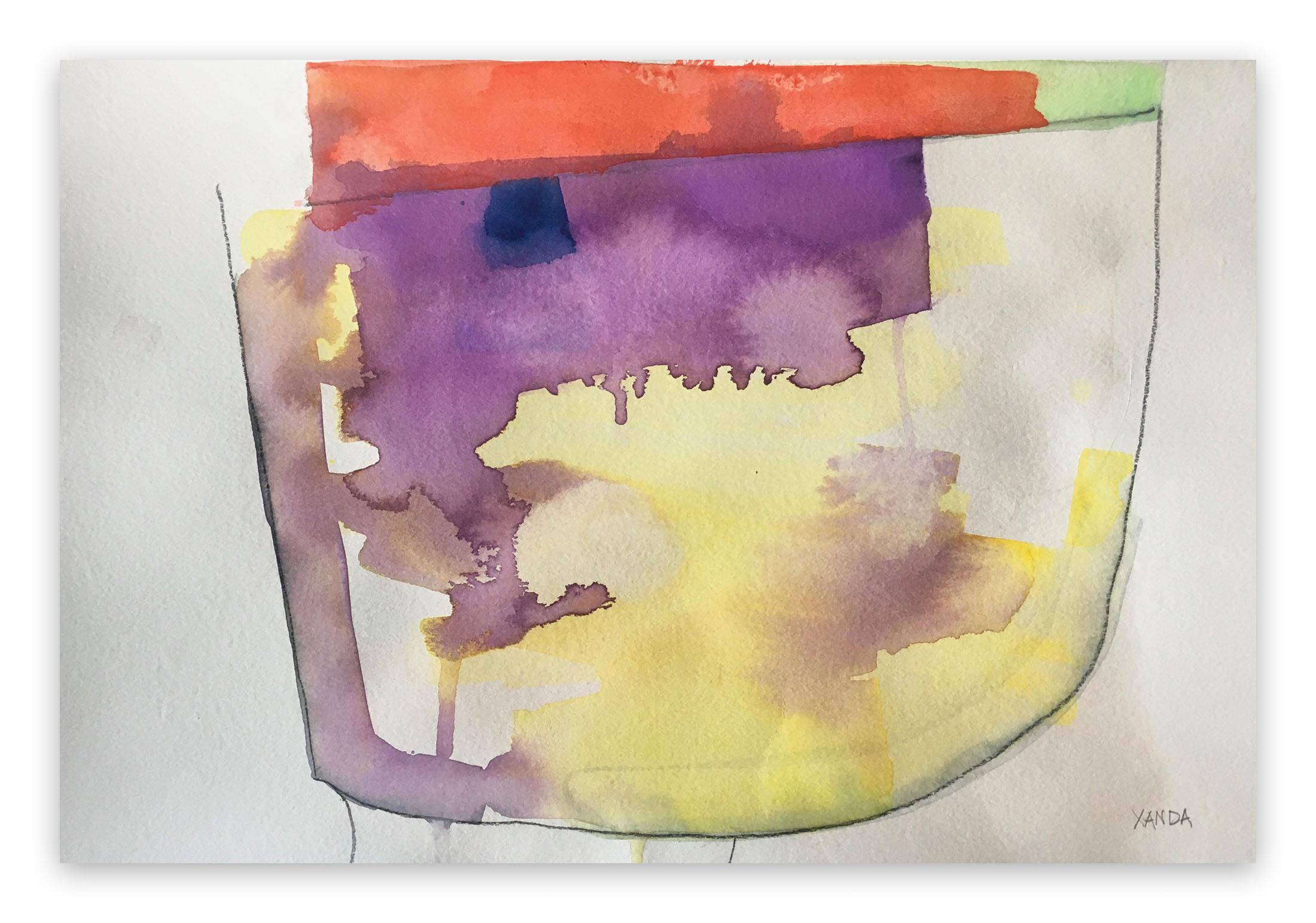 Xanda McCagg Abstract Painting - RV Look (Abstract drawing)