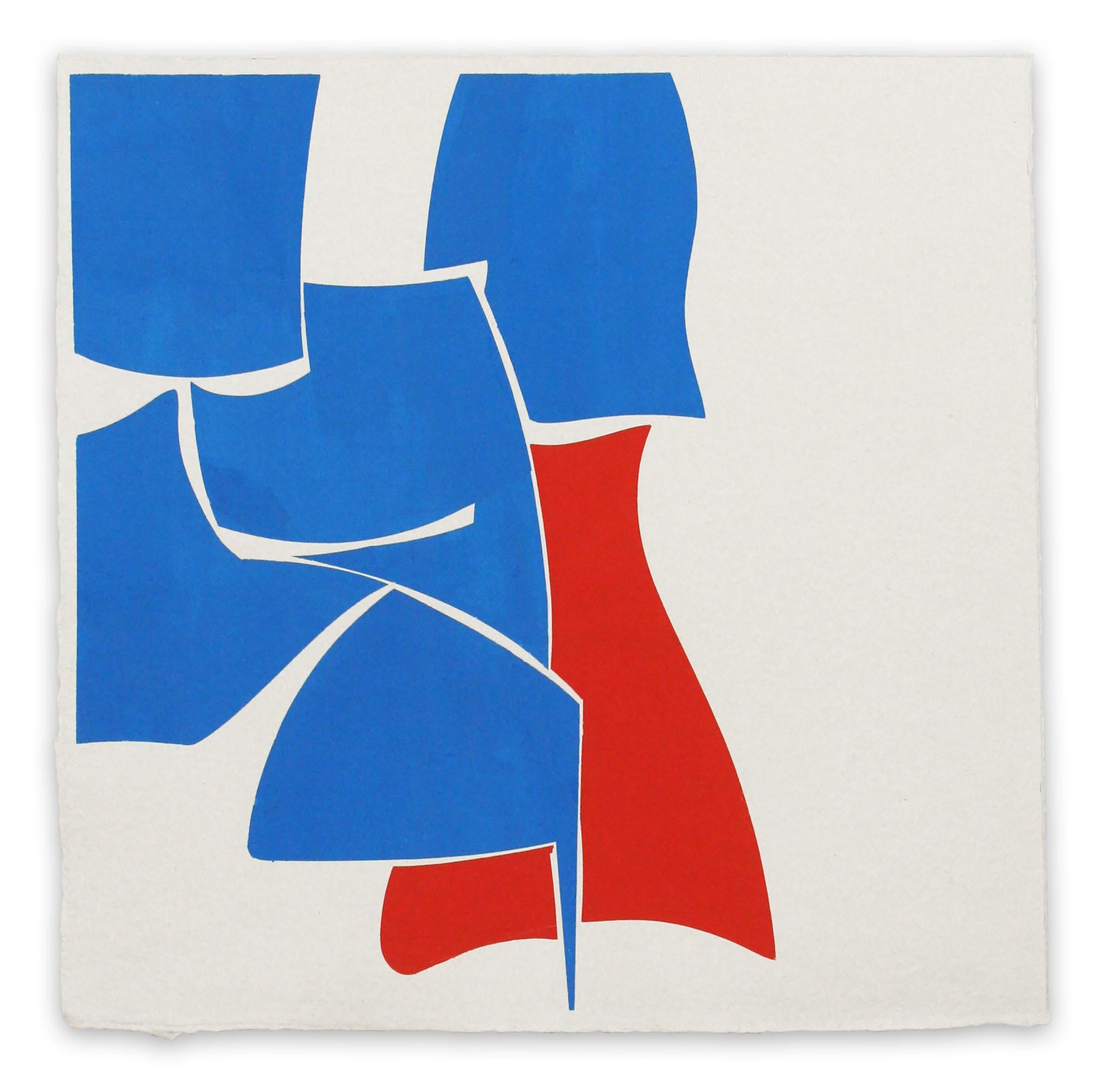 RB2 18 (Abstract Painting)

Gouache on handmade paper - Unframed.

Joanne Freeman's works on paper are made with gouache on handmade Indian Khadi paper.
She uses tape to mask out shapes and employ hard edges, working spontaneously, placing down a