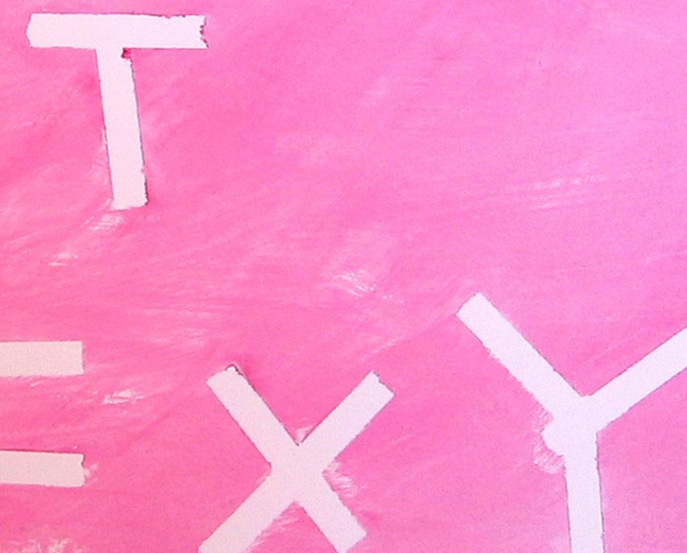 20 - Make it sexy (Abstrakte Zeichnung) (Pink), Abstract Painting, von Daniel Göttin