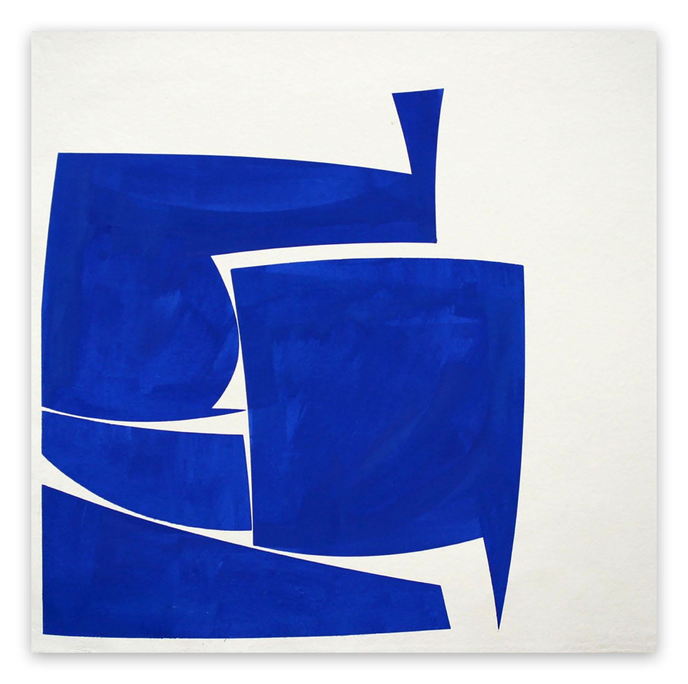 Covers 24 Blue A Summer (Abstract Painting)

Gouache on handmade Khadi paper - Unframed.

Joanne Freeman's works on paper are made with gouache on handmade Indian Khadi paper.
She uses tape to mask out shapes and employ hard edges, working