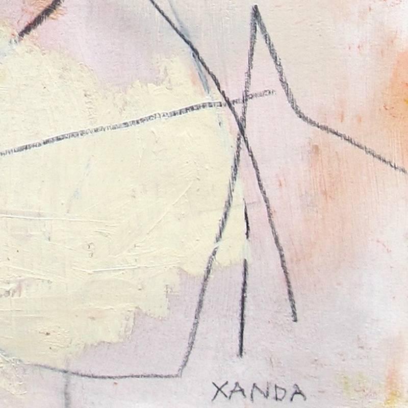 Adjacent 6 (Abstract drawing) - Abstract Expressionist Painting by Xanda McCagg