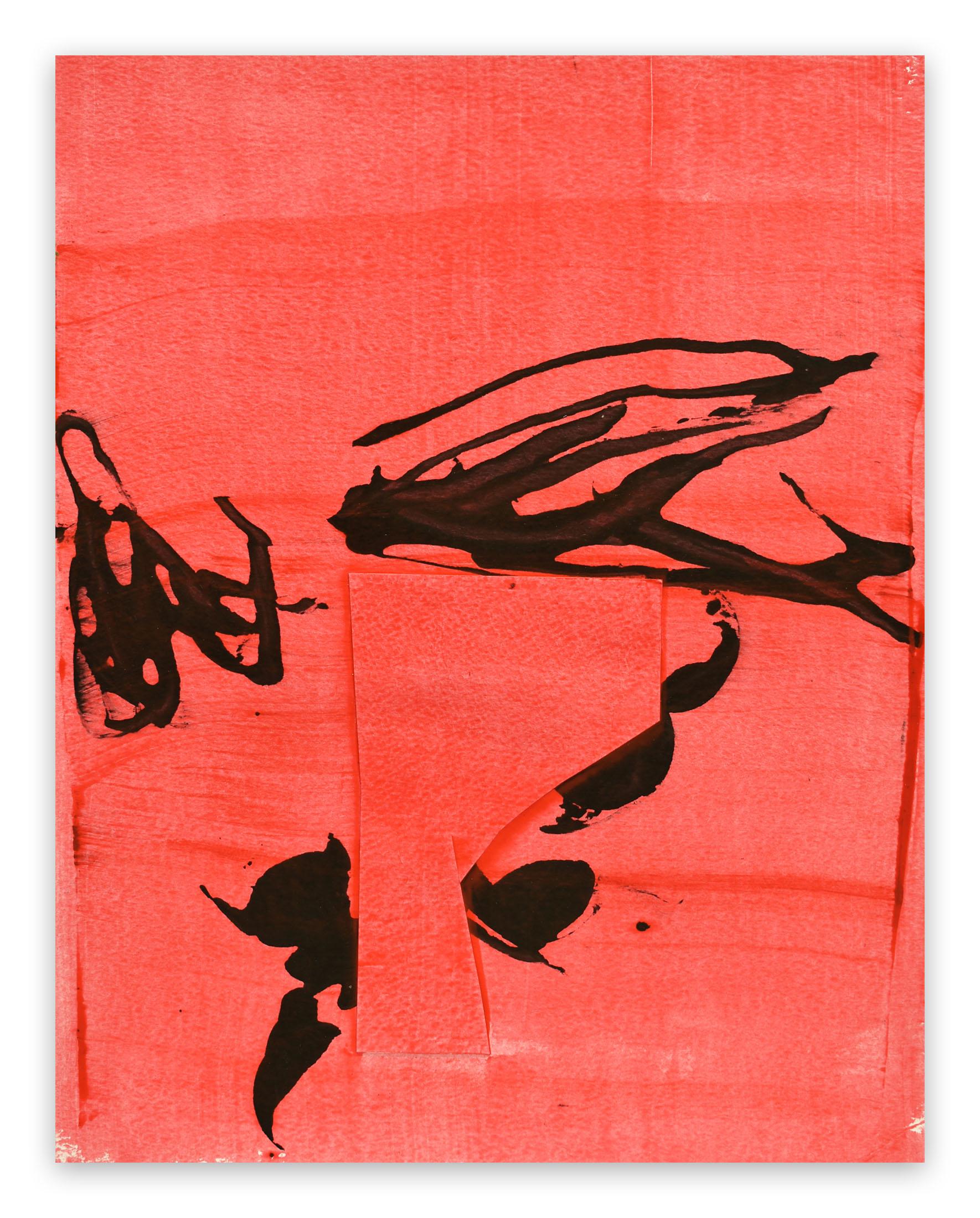 Stephen Maine Abstract Painting - Frankly Scarlet 5 (Abstract painting)
