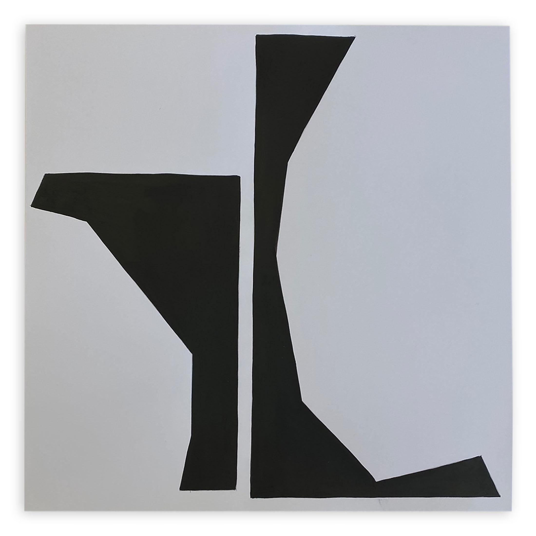 Ulla Pedersen Abstract Painting – Cut-Up Paper 2006 (abstrakierte Zeichnung)