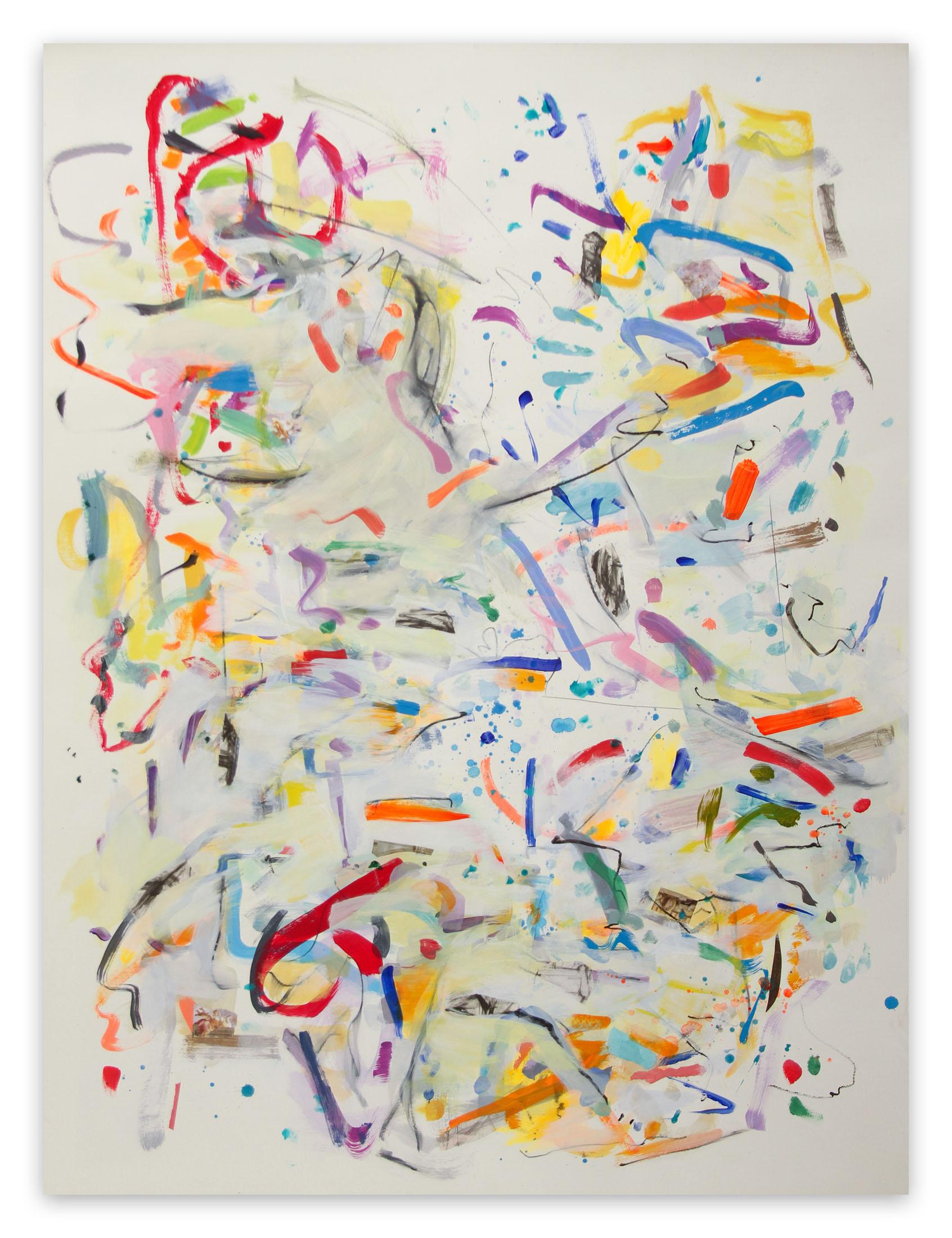 Gina Werfel Abstract Painting - Windswept (Abstract Expressionism painting)