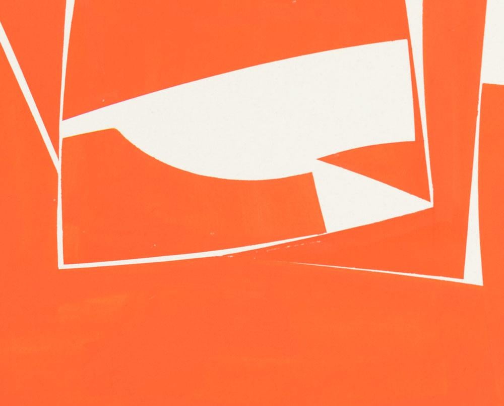 Copertine 20 Rosso A (Disegno astratto) - Art Astratto di Joanne Freeman