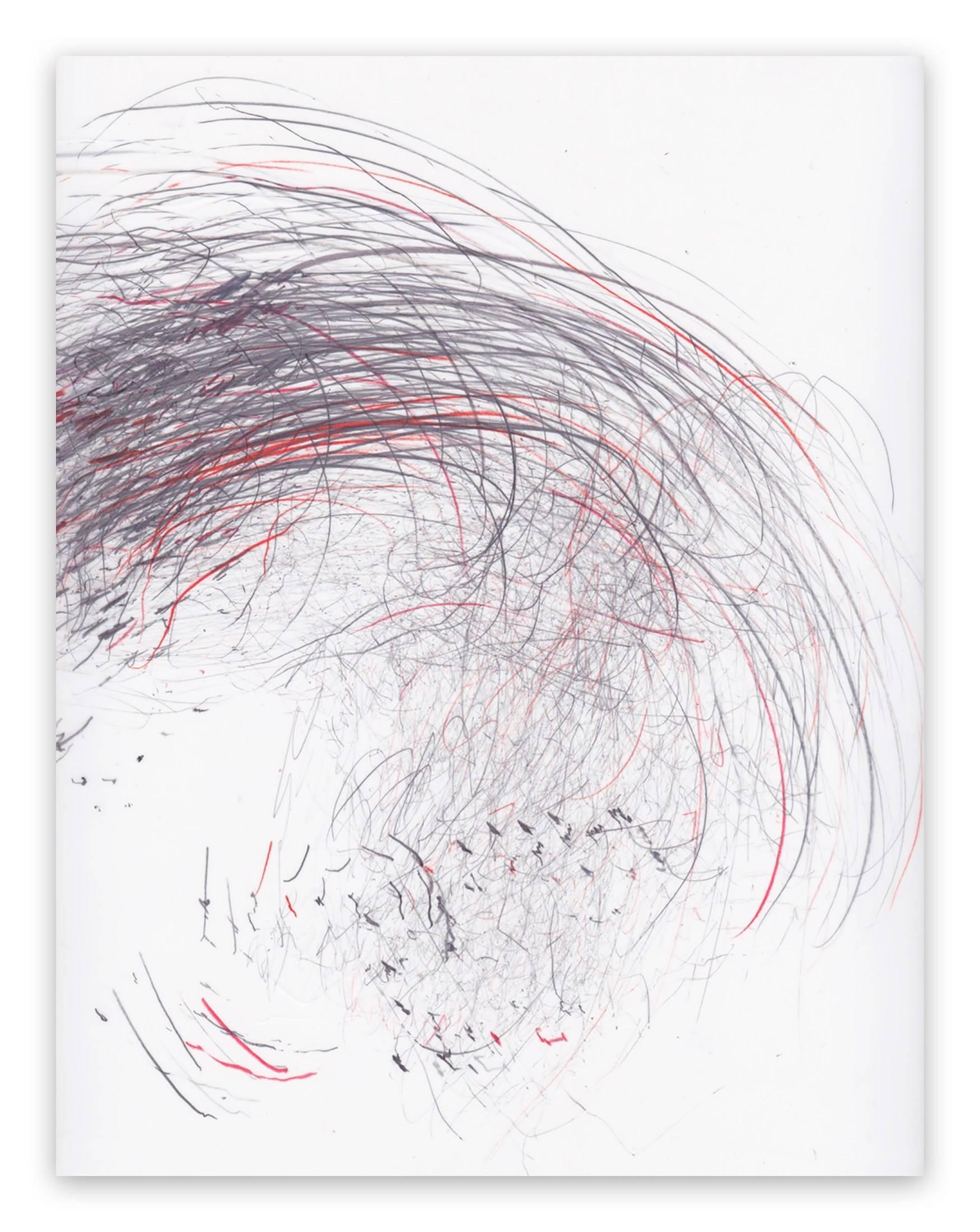 Jaanika Peerna Abstract Painting - Screech of ice series 41 (Abstract drawing)