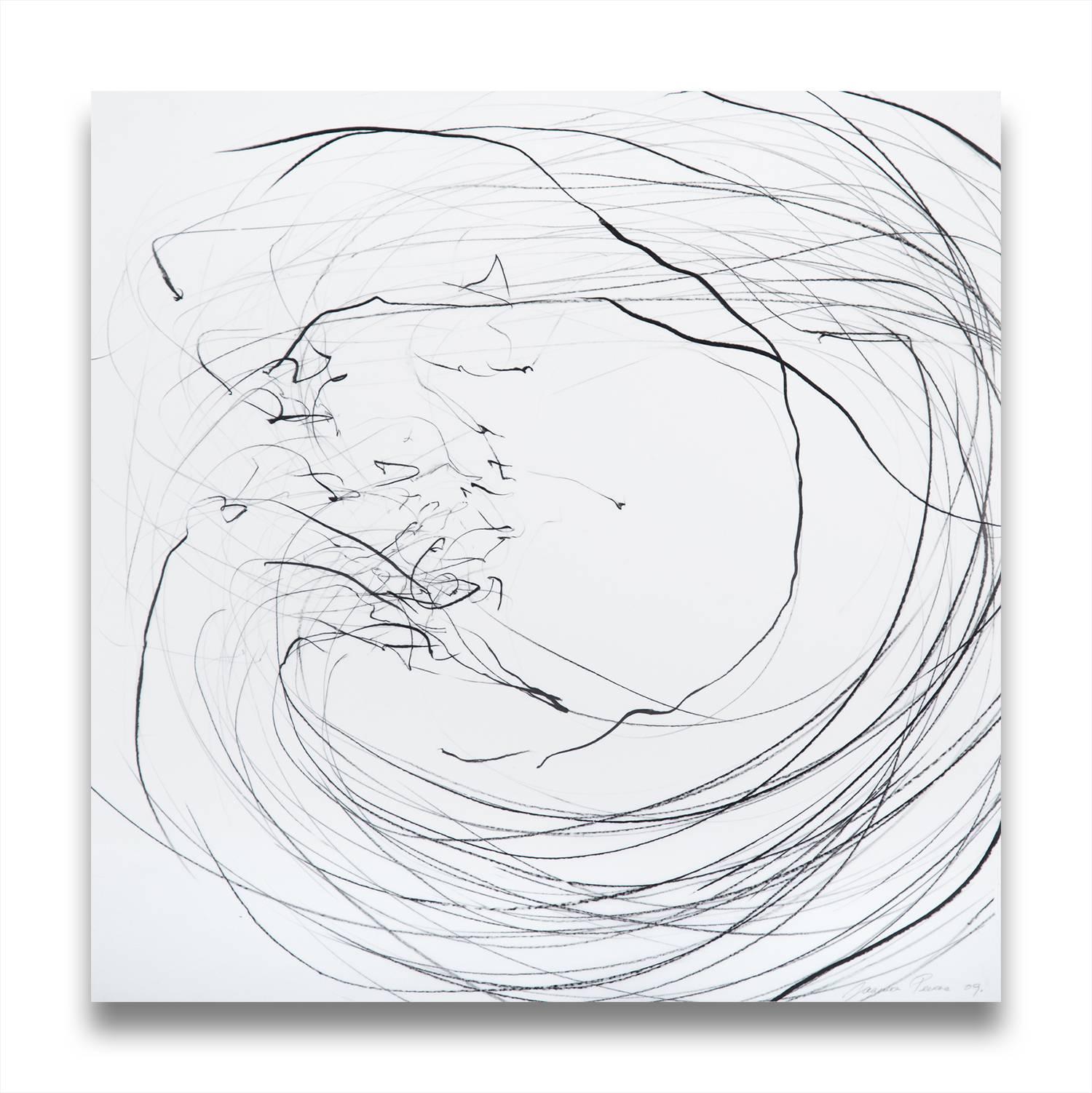 Jaanika Peerna Abstract Drawing - Small Maelstrom (Ref 854) (Abstract drawing)
