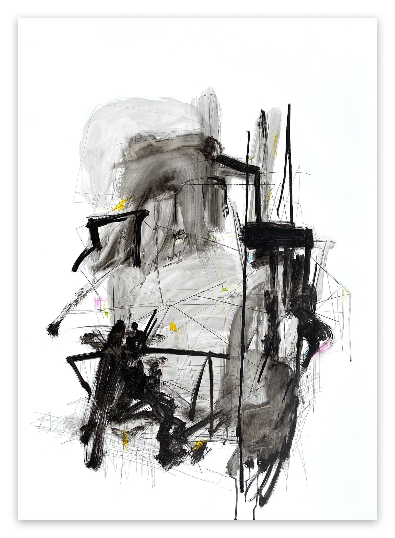 Adrienn Krahl Abstract Painting – Oscillating Resonance (Abstraktisches Gemälde)