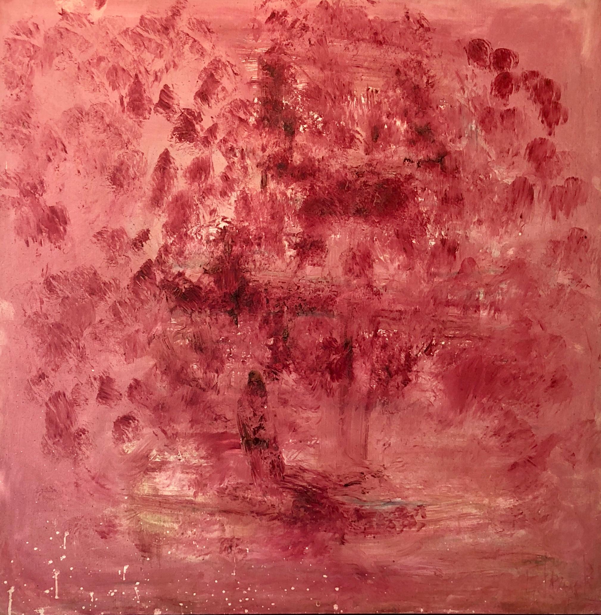 Emily Frank Shapiro  Abstract Painting - Under the Banysn Tree