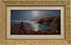 Antique Seascape at night in Provence