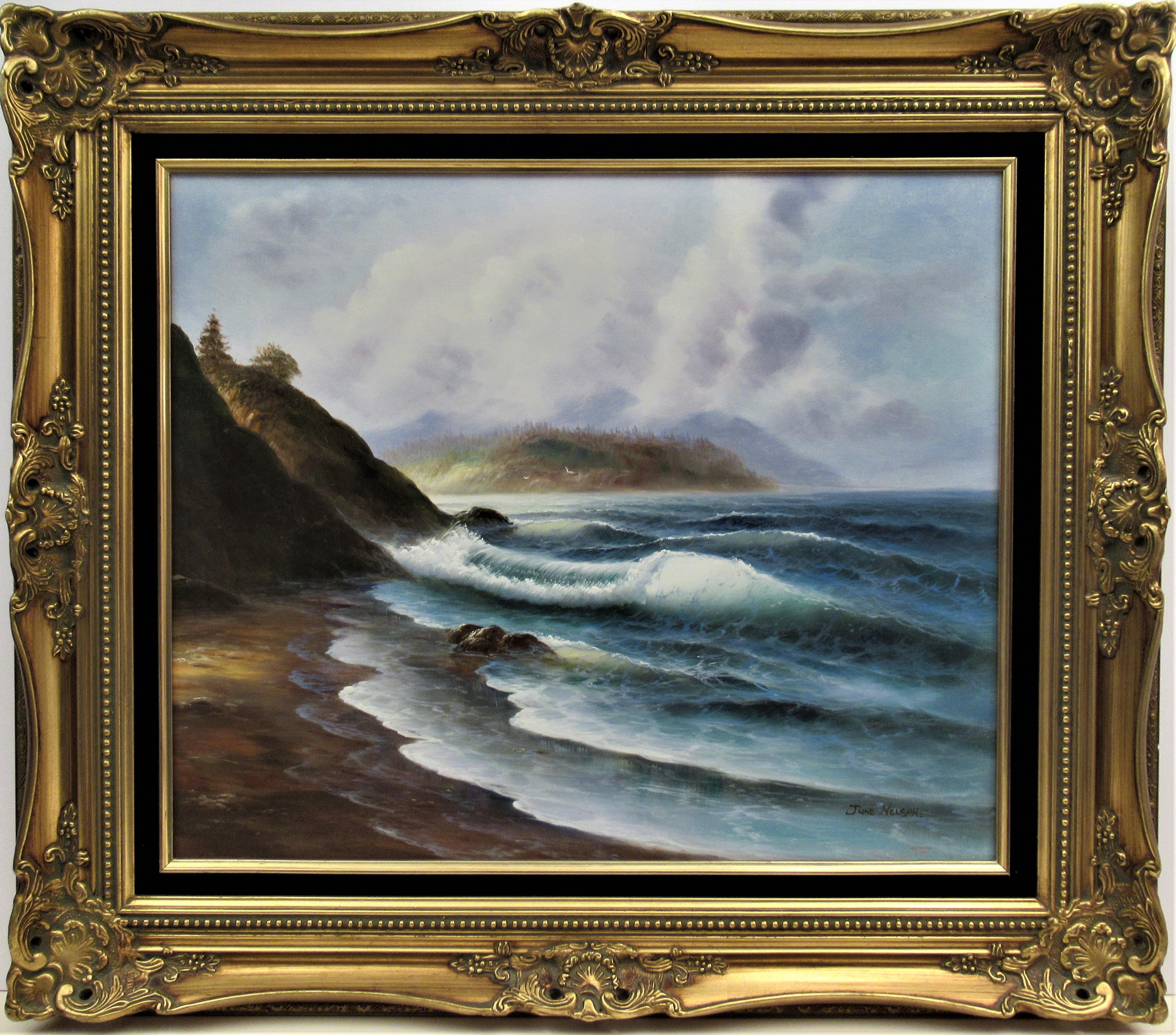 june nelson Landscape Painting - Seascape