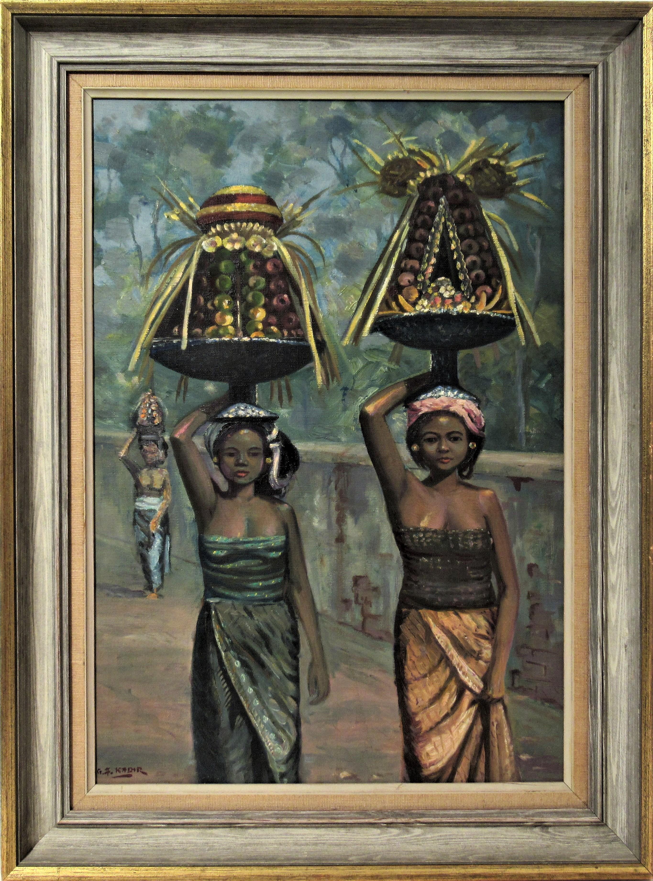 Ga Kadir Figurative Painting - Untitled, Two Women