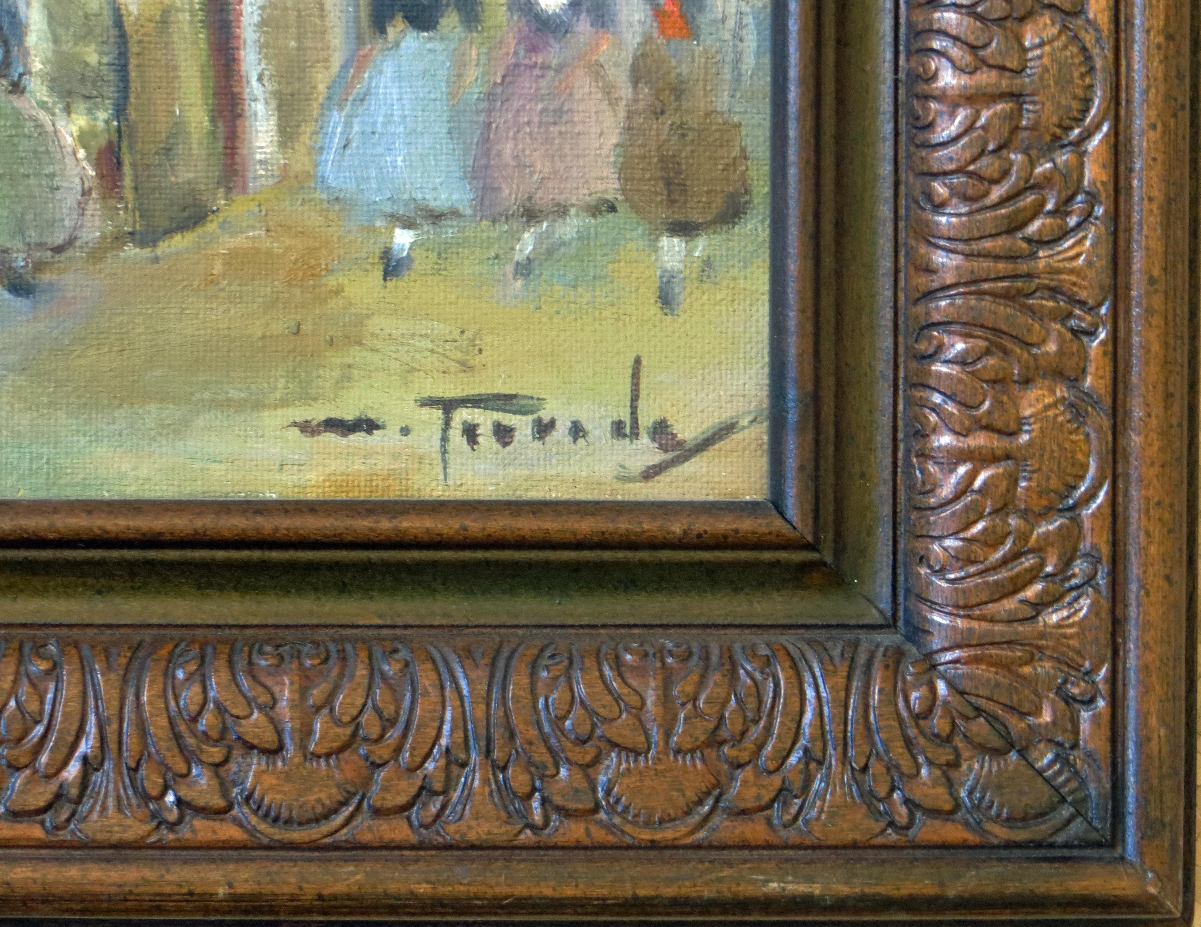 Escena Rústica Andraitx en Mallorca, España - Painting Impresionista de Matias Terrades