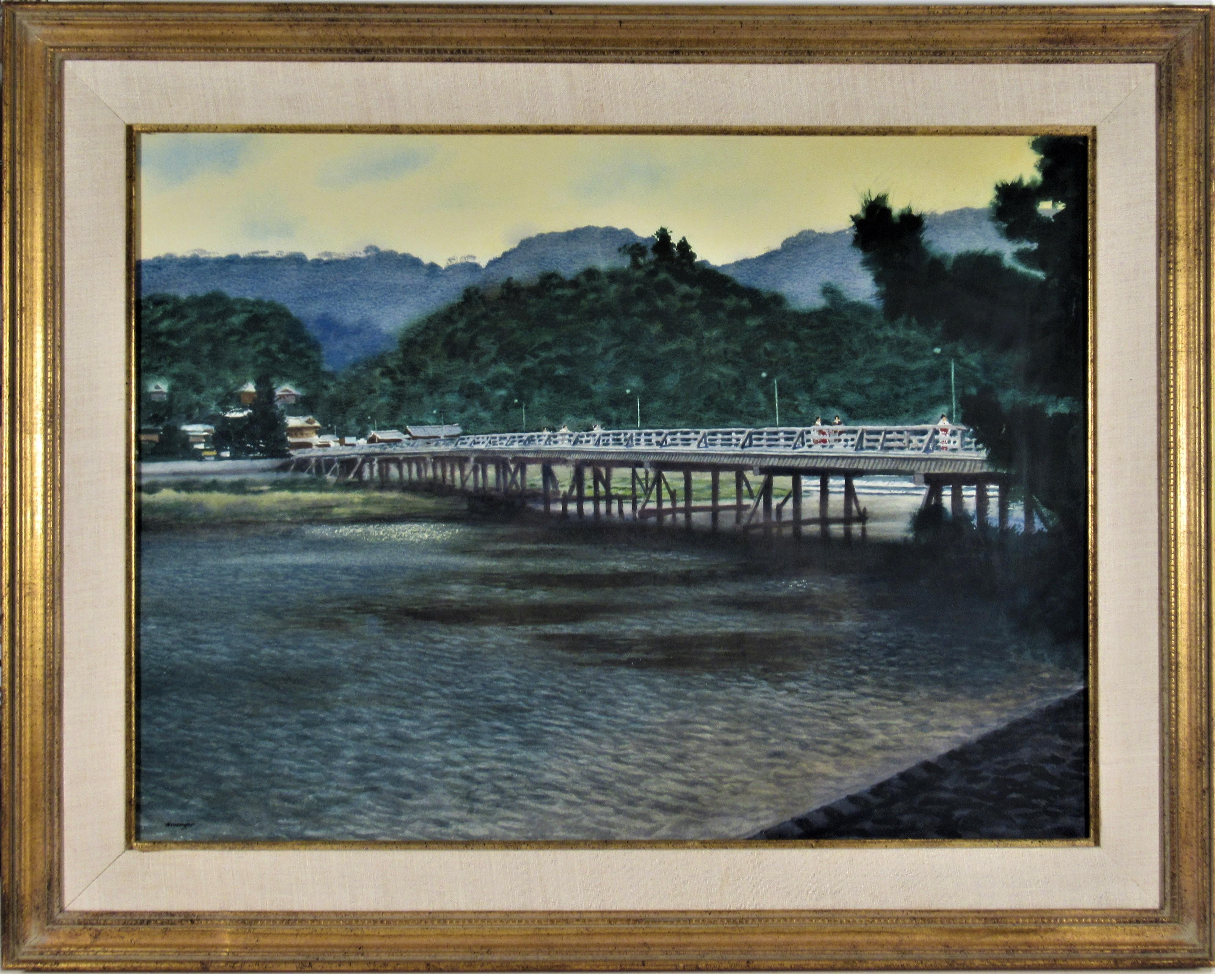 joseph Morgan Henninger  Landscape Art - Vue of Chiloa Bridge, Japan