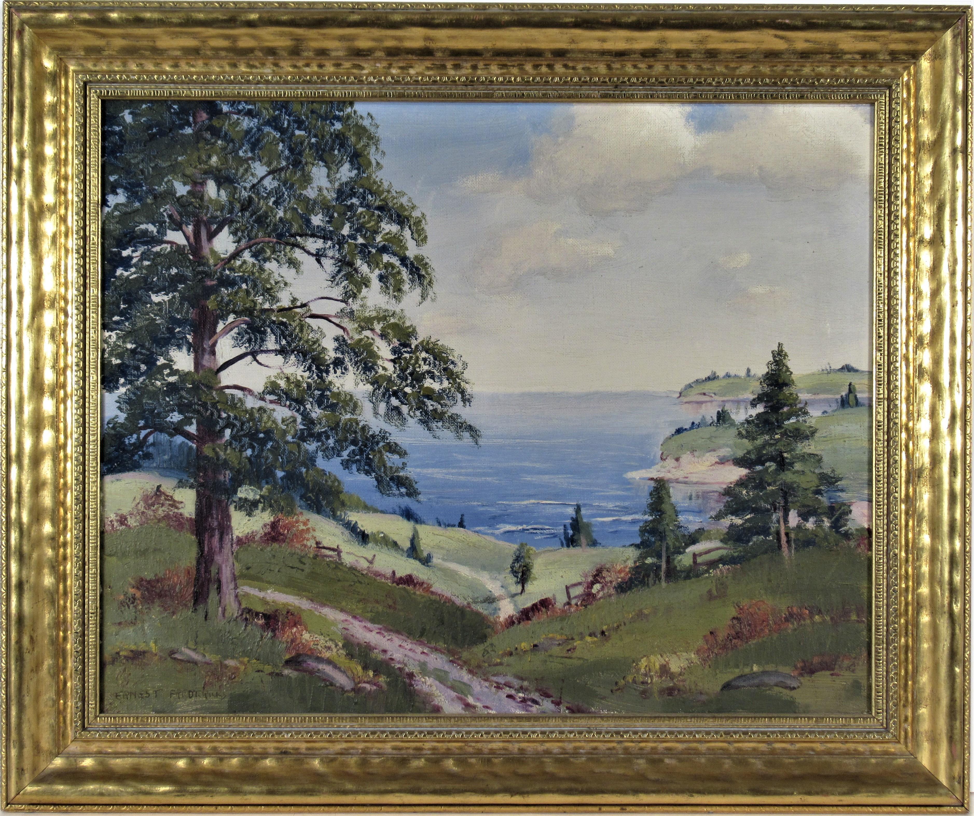 Landscape Painting Ernest Fredericks - Paysage
