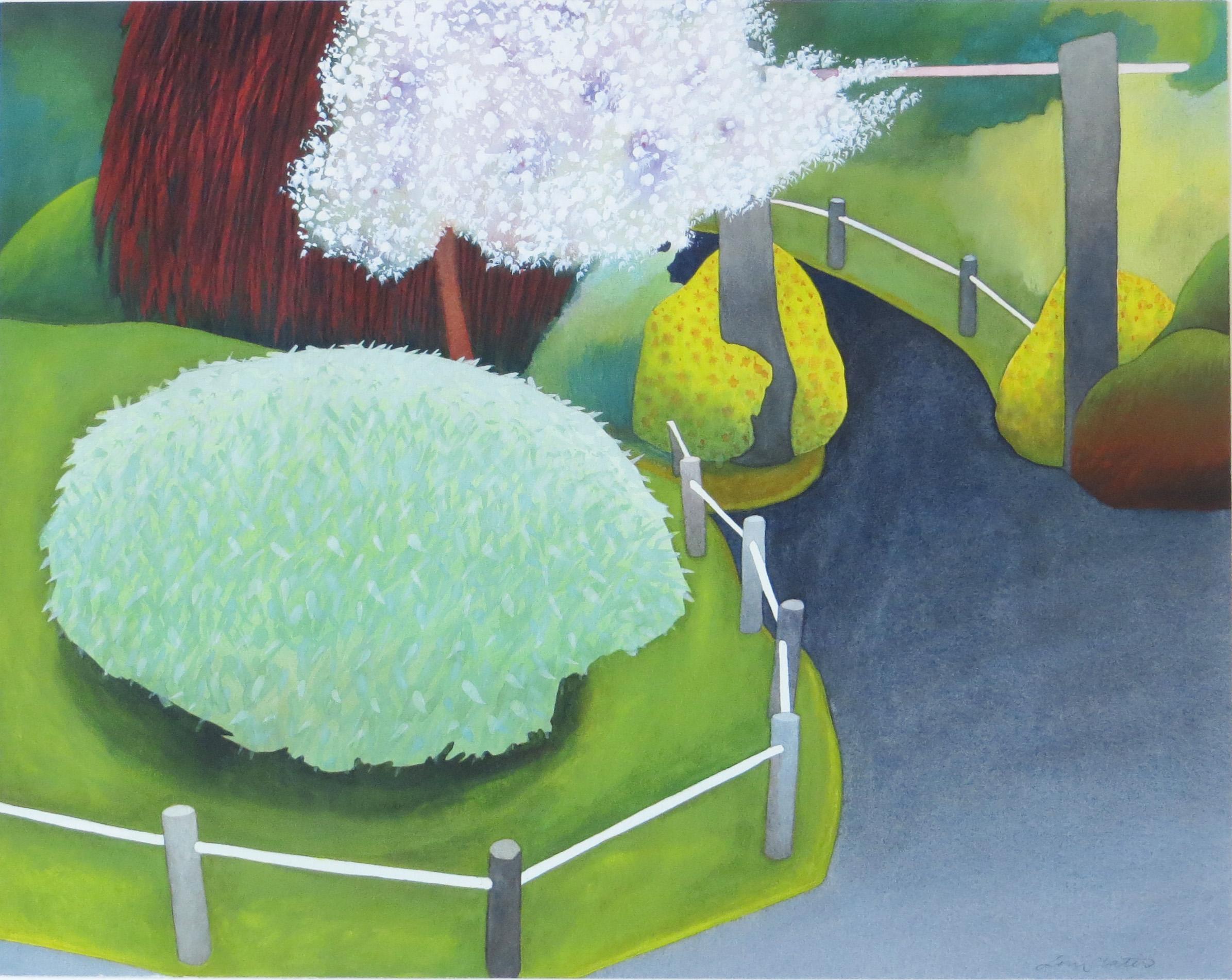 Lori Slater Landscape Painting - Into the Park 