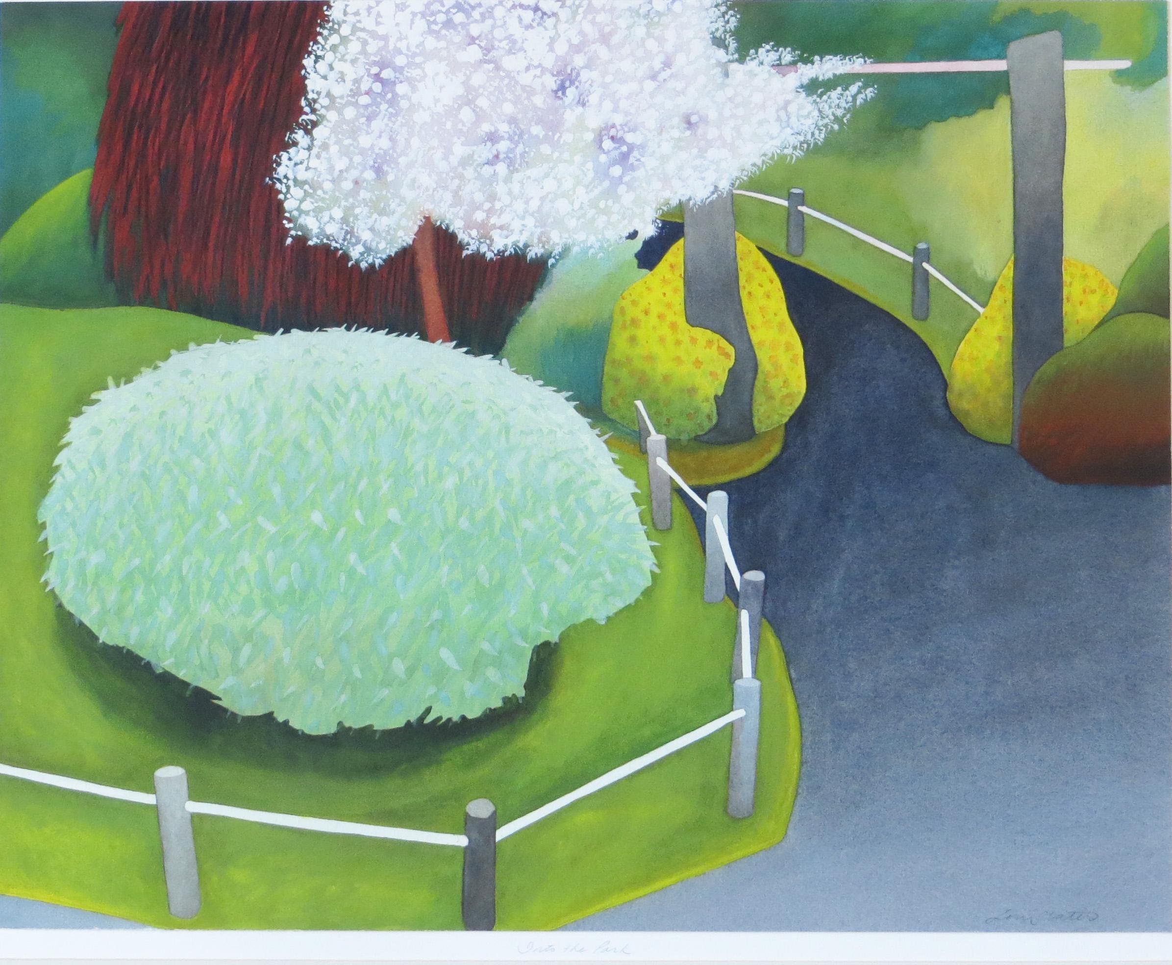 Into the Park (Sonstige Kunststile), Painting, von Lori Slater