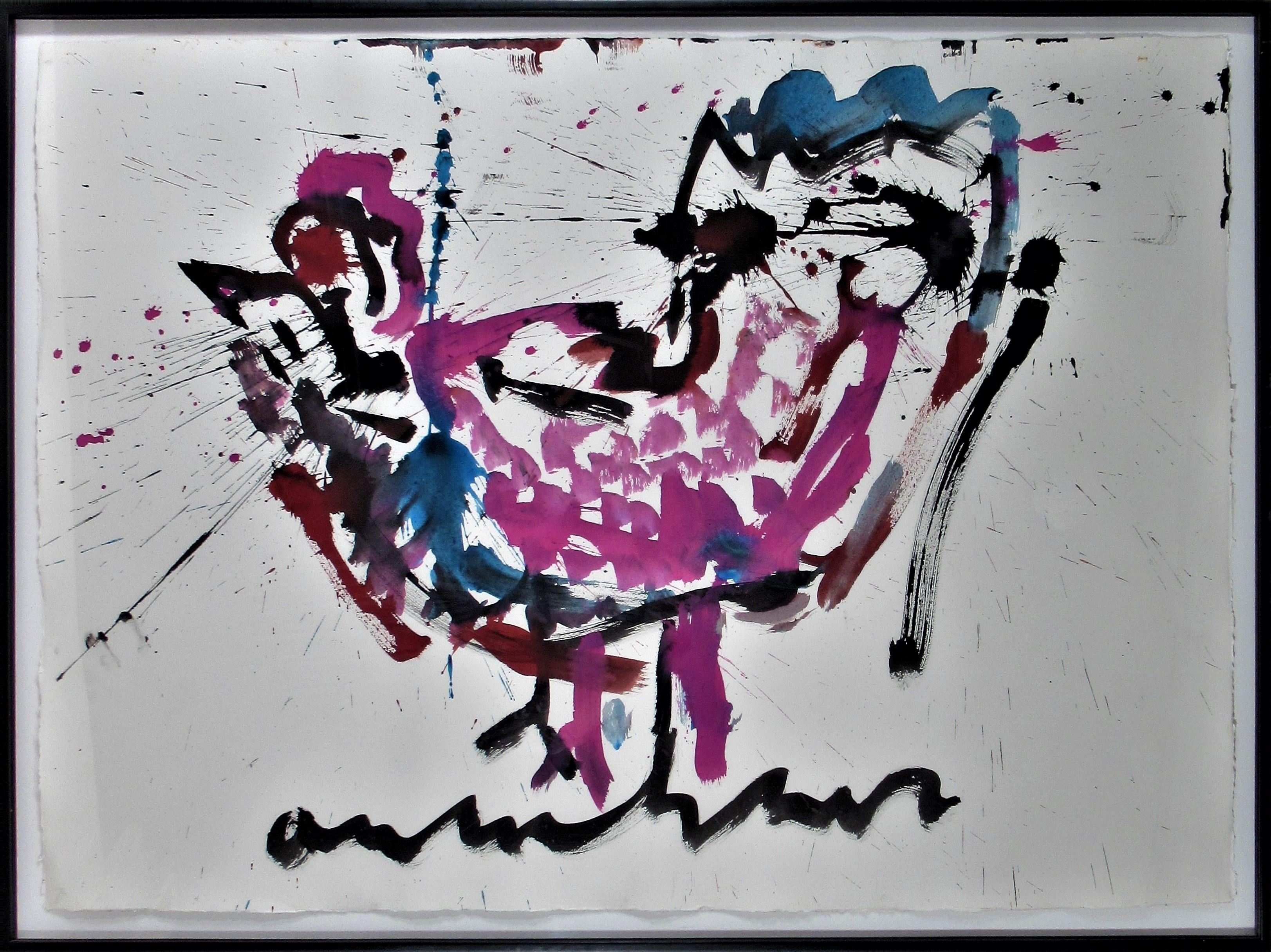 Anton Heyboer Animal Painting - Chicken