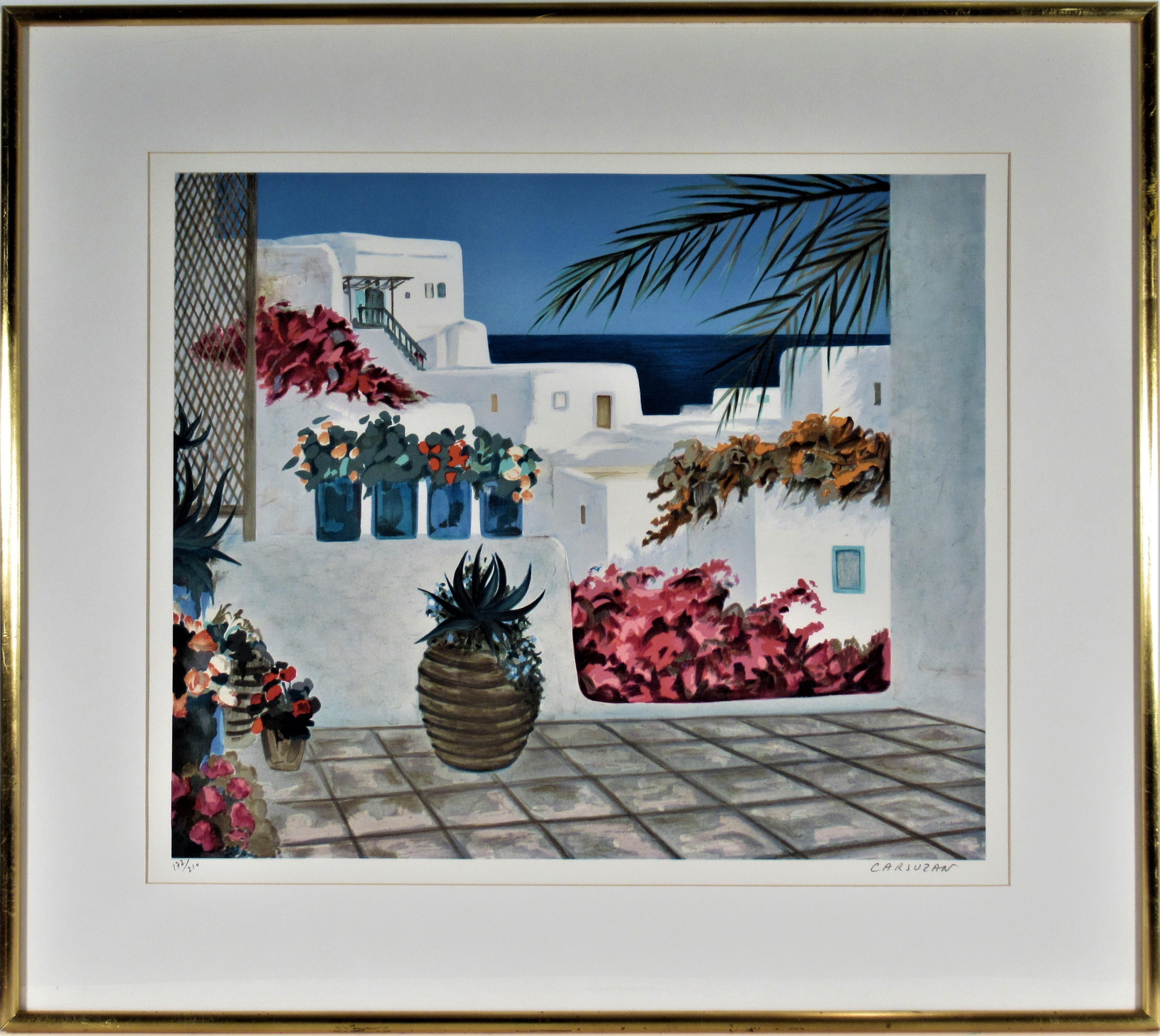Jean Claude Carsuzan - Mykonos, Greece at 1stDibs | jean claude carsuzan, carsuzan  artist, carsuzan peintre
