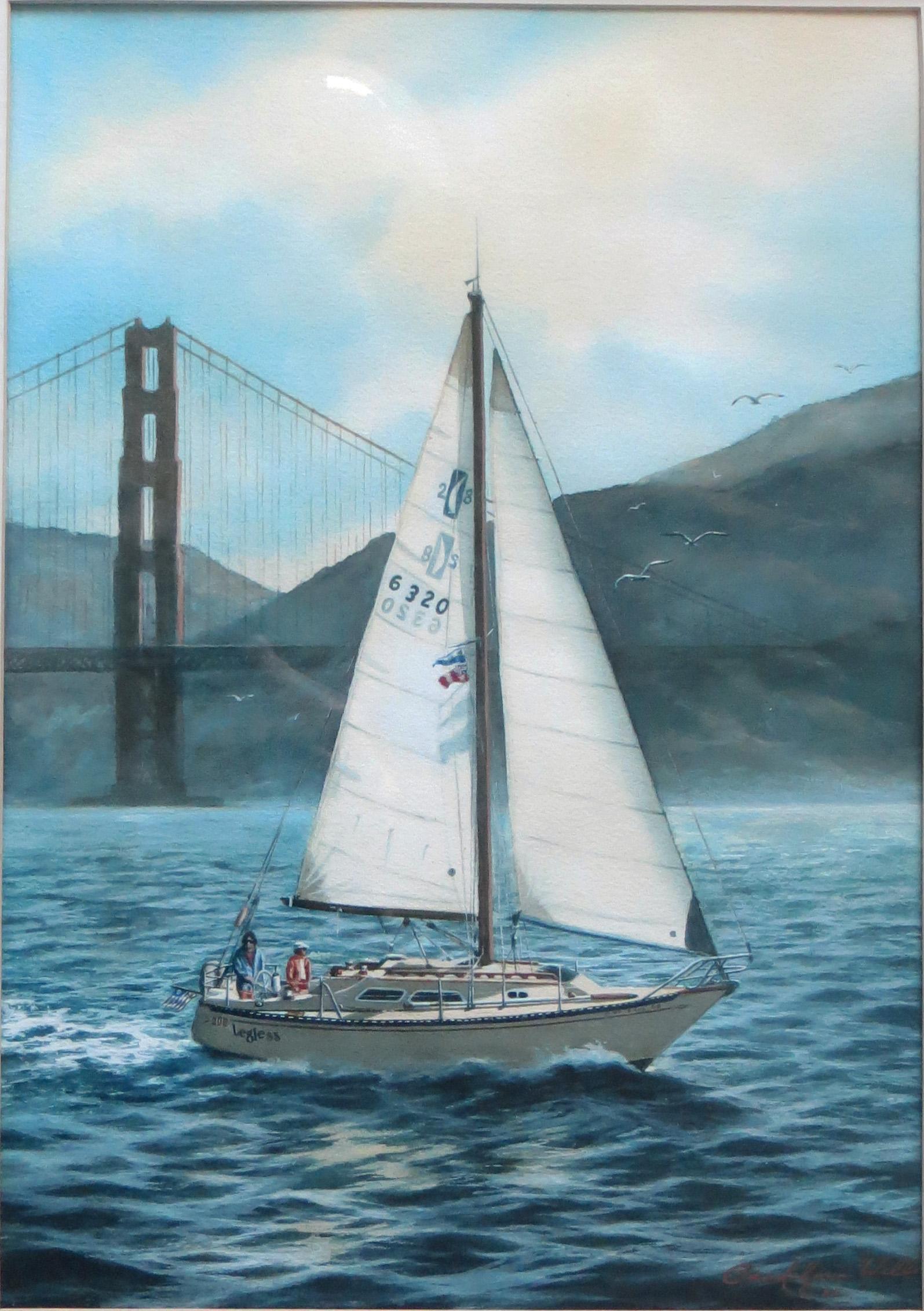 Senza gambe - Painting di Giorgina Candelaria Wells